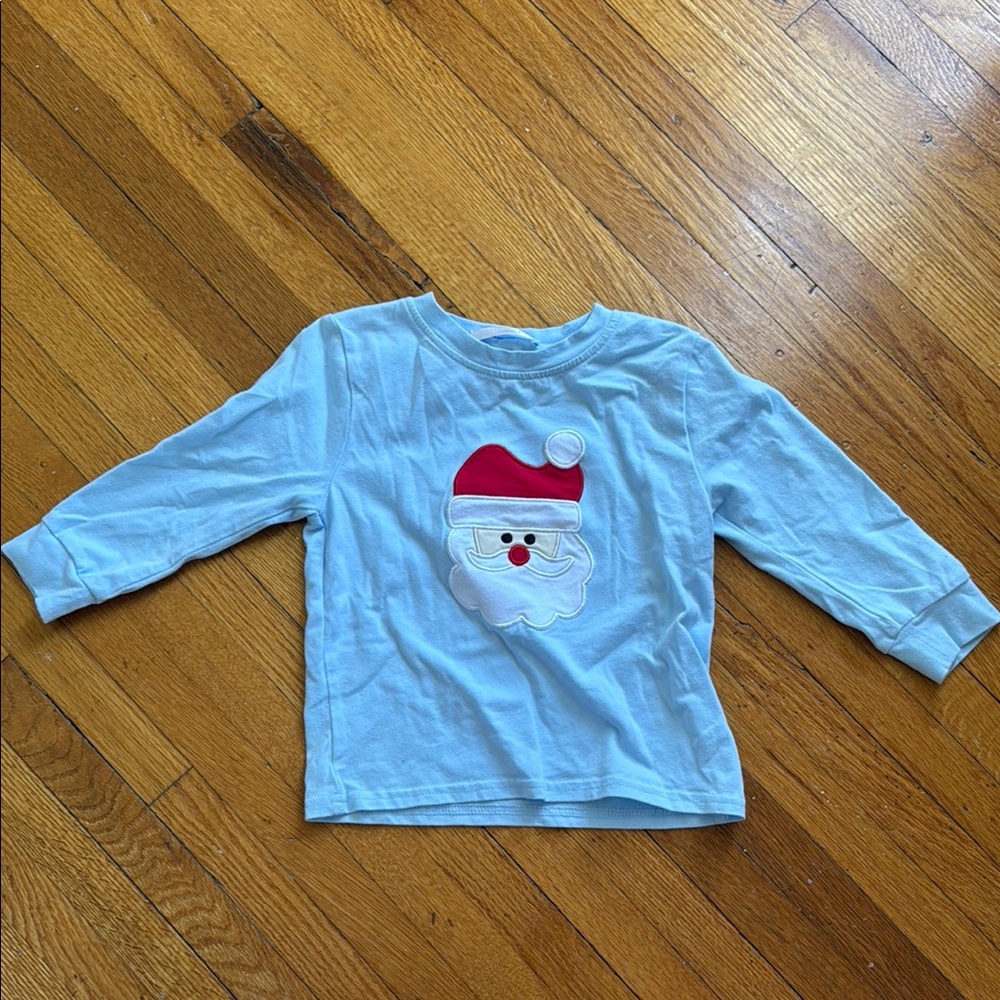 Cecil and Lou Blue Santa Shirt